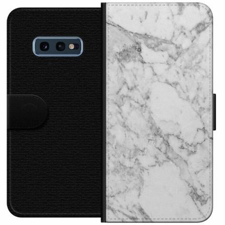 Samsung Galaxy S10e Plånboksfodral Marmor Vit