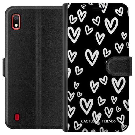 Yhteensopiva Lompakkokotelo Samsung Samsung Galaxy A10 Cactus and Friends - Handdrawn Love Chaos