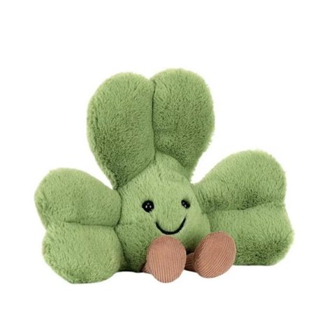 Jellycat Siofra Thomas Brown's Eksklusive Irsk Shamrock Plyslegetøj Tag