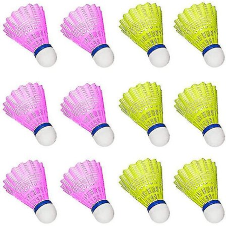 12 Pakka Nylon Badminton Sulkapalloja Korkea Nopeus Joustavuus