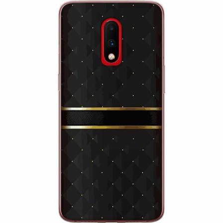 Oneplus 7 Mjukt Skal - Golden Stripes