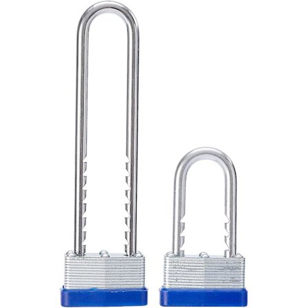 Nøgle ens lamineret hængelås i stål 1-9/16-tommer (40 mm) med hærdet lang bøjle