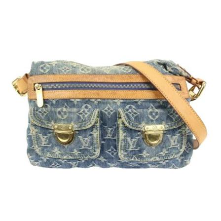 Louis Vuitton Vintage, Pre-owned Canvas louis-vuitton-bags Blauw, Dames, Maat:ONE Size