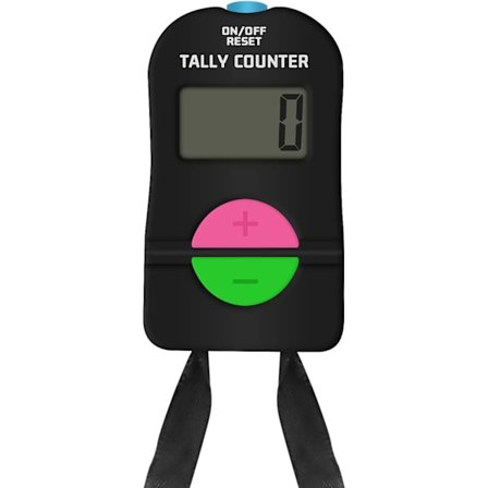 Elektronisk teller, 4-sifret manuell telleverk for pluss/minus-telling, golfscoring