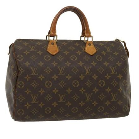 Louis Vuitton Vintage, Pre-owned Speedy 35 Monogram Handbag Bruin, Dames, Maat:ONE Size