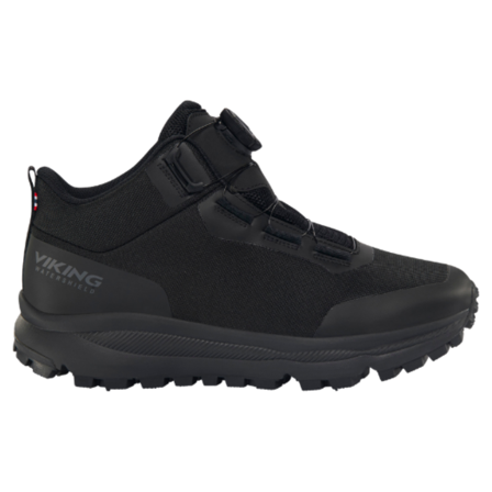 Viking Men Stride Mid Spike Warm BOA Waterproof Black