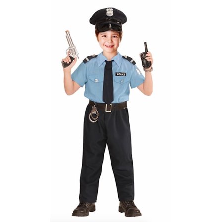 Polis Officer Barn - Maskeraddräkt