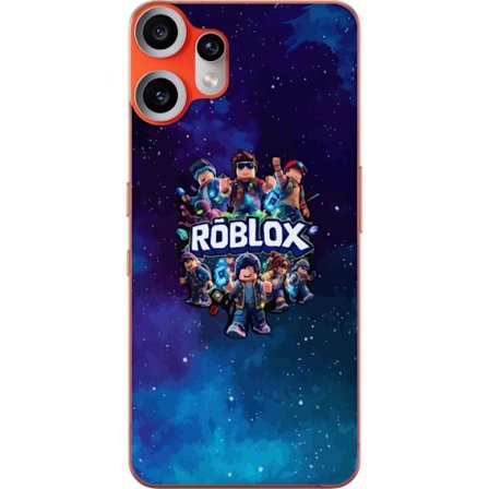 Kompatibelt Mobilskal till Nothing Nothing CMF Phone 2 Pro Roblox spelutformning med avatarer på galaxbakgrund i blå och lila toner, populär Roblox