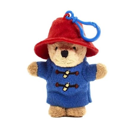 Paddington Bear plyschdocka nyckelring hänge 8cm hänge