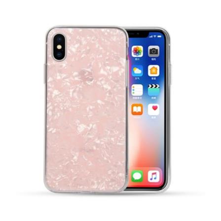 Iphone 6 7 8 Se Mobilskal Rosa Genomskinlig Diamant Mönster Rosa