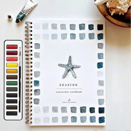 [LCS] Akvarel Arbejdsbog Blomst Akvarel Arbejdsbøger Simple Maleprojekter for Begyndere til at Berolige