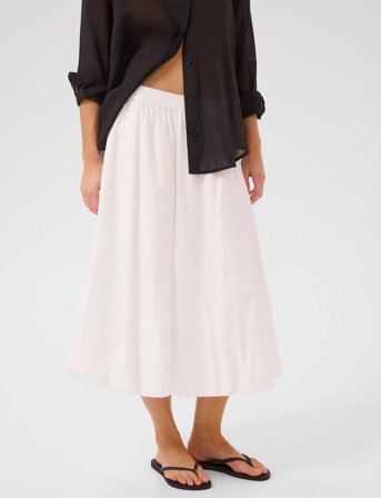 My Essential Wardrobe Sunnamw Baloon Skirt - White - 36