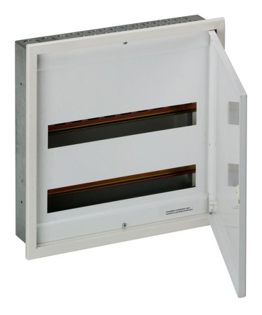 Hager VU218F Kapsling med innfelt dør, IP30 2 x 18 moduler, Elfordeling & strømforsyning