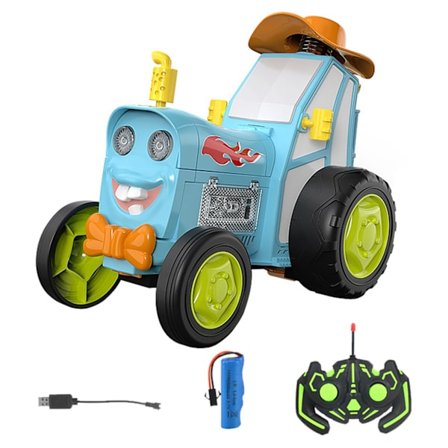 Fjärrkontroll Hoppande stuntbilleksak för barn Intressant lätt musik billeksaker Nyhet Present till barn