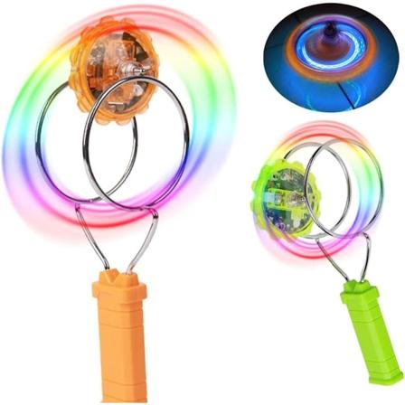 Magnetisk Gyro Hjul Håndbetjent Magisk Glitrende Snurretop Farve LED, Magnetisk Tyngdekrafts Trodsende Legetøj