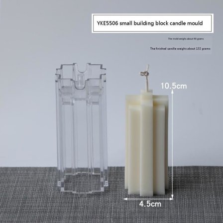Ljusformar lys stearinlys DIY støbeforme i silikoneform YKE5506 lille byggeklods