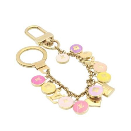 Louis Vuitton Vintage Pre-owned Porte Cles Chainne Pastilles Gul, Dame Vintage Tasker, Størrelse: ONE Size