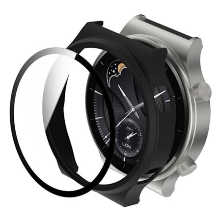 Huawei Watch GT 2 Pro matte cover with tempered glass - Black