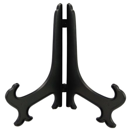 2/2,5/3/4/5 Tommer Svart Plast Staffeli Plate Skål Oppbevaring Display Stativ Bilde Ramme Foto Sockel Samleobjekt Holder