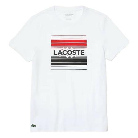 Lacoste, T-Shirts Wit, Heren, Maat:M