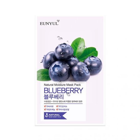 EUNYUL Viso Natural Moisture Mask Pack-Bluberry 22ml - Maschera Idratante