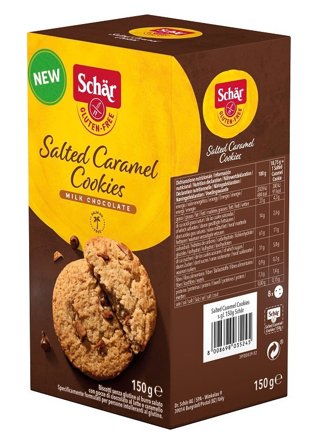Schar Salted Caramel Cookies con Gocce di Cioccolato al Latte e