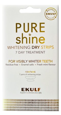 Ekulf PURE Shine Whitening dry strips 7-pack, Medicin & Pleje, Mund & Tandpleje, Tandblegning