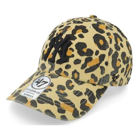 47 Brand - MLB Geel unconstructed Cap - New York Yankees Bagheera Clean Up Light Gold Dad Cap @ Hatstore