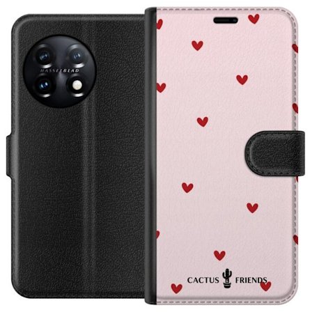 Kompatibelt Lommeboketui til OnePlus OnePlus 11 Cactus and Friends – HeartSprinkle
