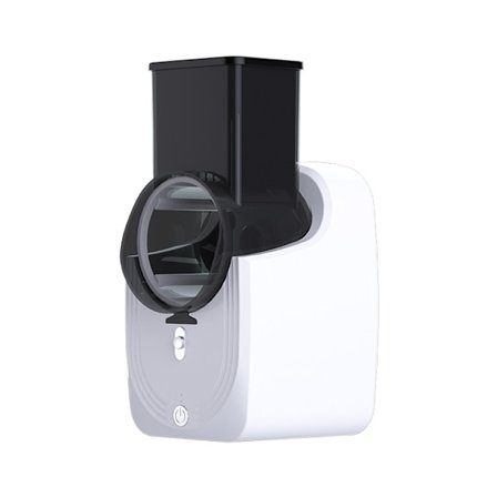 Elektrisk osthyvel och multifunktionell matberedare, lämplig för grönsaker, sallader och köksanvändning.