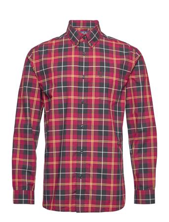 Tartan L/S Shirt Skjorte Casual Multi/mønstret Fred Perry