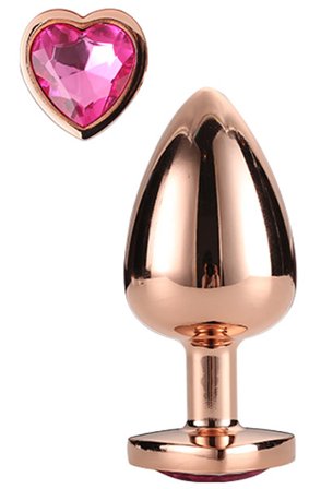 Gleaming Love Rose Gold Plug Small Analplugg metall - Blushme.se