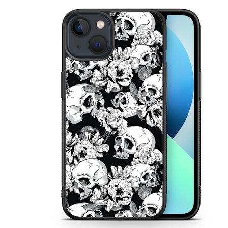 Bjornberry Skal iPhone 13 Mini - Dödskallar & Rosor