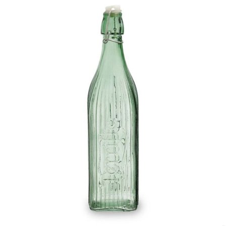 Flaska - flacon - pumpflaska Quid - 7985027 - KOLSYRAD flaska 1 L KVADRAT Grön VIBA QD