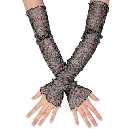 1 Par Armvärmare Ärmar Solskydd Manschetter Andningsbar Spets Kompression Skydd