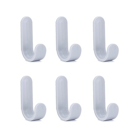 6 självhäftande väggkrokar starka utan borrning Coat Bag B Multicolor