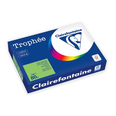 CLAIREFONTAINE Trophée A4 80 g färgat papper vårgrön 500/fp - Lyreco - Kontorspapper - Specialpapper - Färgat - A4