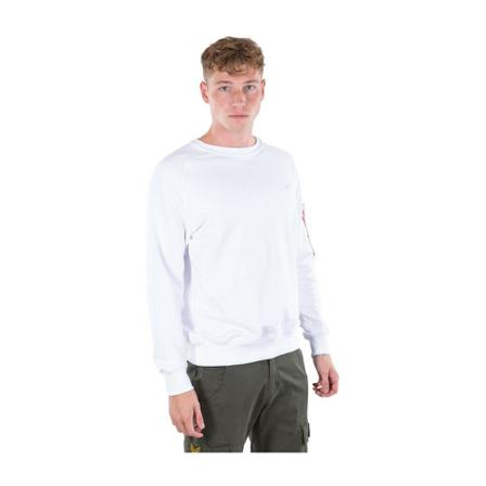 Alpha Industries Long Sleeve Tops Hvid, Herre