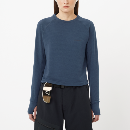 Salomon - Women's Midlayer Sntial Lightwarm Cn W - Blue Nights