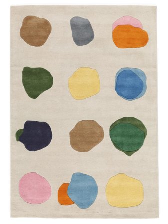 Stepping Stones Handtufted Tappeto Bambini 160X230 Bianco Sporco/Multicolore Di Lana