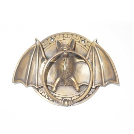 Dörrknackare i solid mässing, retro fladdermöss, kraftig dörrknackare, dekoration för ytterdörr