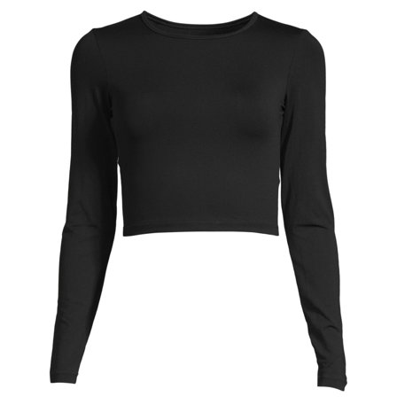 Casall Women's Crop Long Sleeve Women long-sleeved training tops Black 34