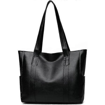 【PP】Dame Tote Tasker Dame Håndtaske Dame Crossbody Tasker PU Læder Dame Skuldertaske sort