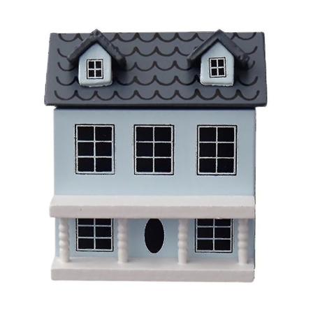 Miniatyrhusmodell Tiny Wooden House Dekorativ modellhus Bedårende minihus
