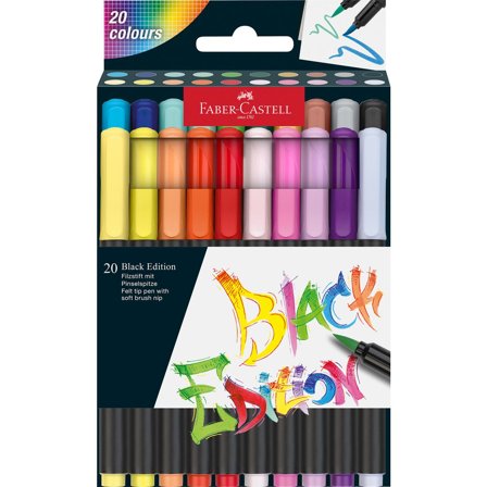 FABER-CASTELL Fiberpenna Black Edition 20/fp - Lyreco - Skola och förskola - Pennor och tillbehör - Fiberpennor - Standard