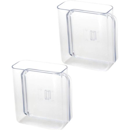 Vægmonteret Opbevaringsboks, Stærk Bæreevne, Ingen Perkompatibilitet, Plastik Ikke-Markerende Vægopbevaringsboks, To Pakker