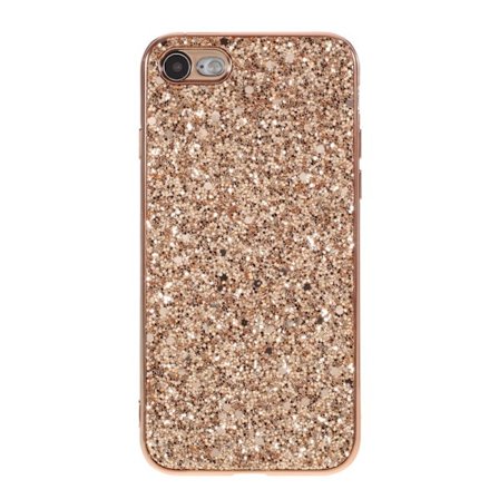 iPhone 7/8/SE Kuori Glitter Ruusukulta
