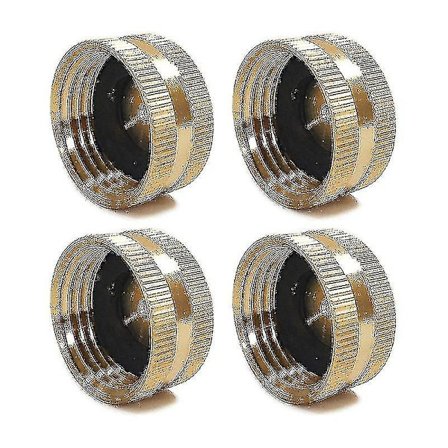 4 stk. Havehusslange 3/4" Hun-Gevindet Ende Messinghætte Med Skive Slangekobling Hætte Til Reparation af Lækkende Vandhane Sprinkler 