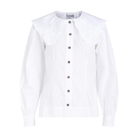 Ganni Shirts Hvid, Dame Skjorter