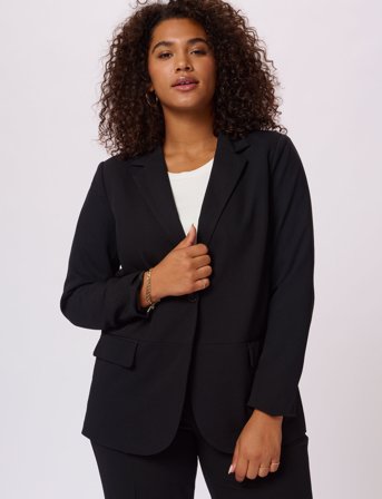 Kaffe Curve Kcsakira Blazer - Black - 44